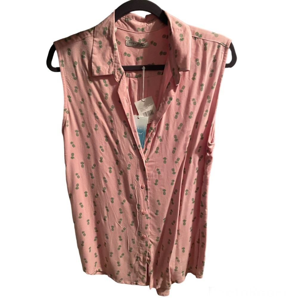 Jachs New York Sleeveless Button-down